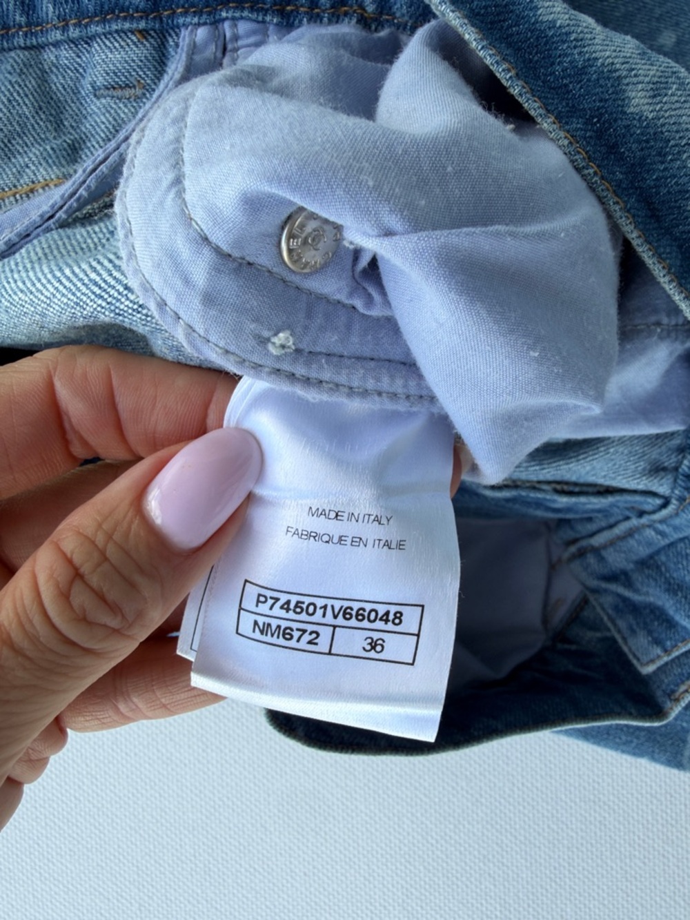 Blue Logo-Print Wide Leg Jeans - Picture 6 of 6